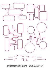 Business infographics for your presentation or website. Vector illustration. Line and simple objects.