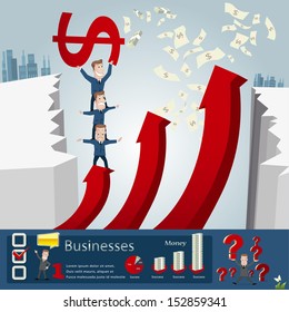 Business infographics.vector illustration