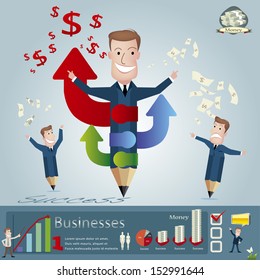 Business infographics.vector illustration