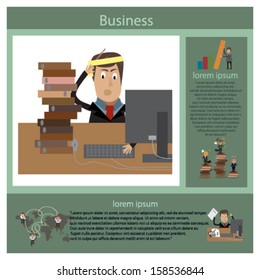 Business infographics.vector illustration