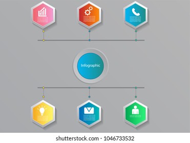 Business infographic.vector infographics timeline design template