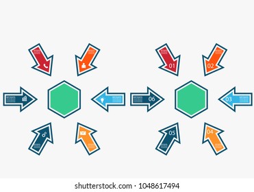 Business infographic.vector infographics timeline design template