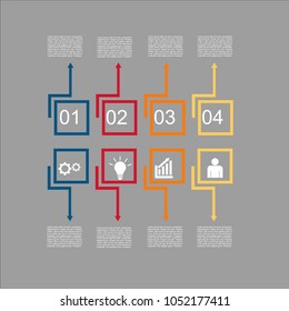 Business infographic.vector infographics timeline design template