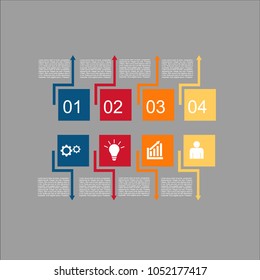 Business infographic.vector infographics timeline design template