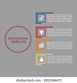 Business infographic.vector infographics timeline design template