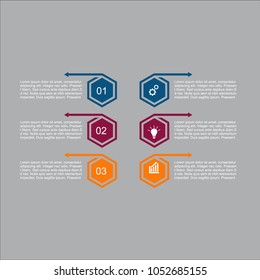 Business infographic.vector infographics timeline design template