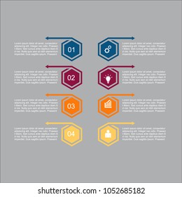 Business infographic.vector infographics timeline design template