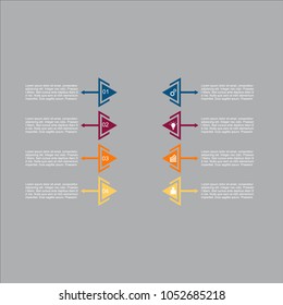 Business infographic.vector infographics timeline design template