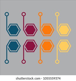 Business infographic.vector infographics timeline design template