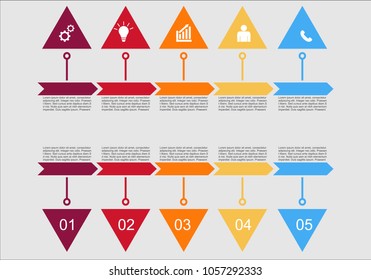 Business infographic.vector infographics timeline design template