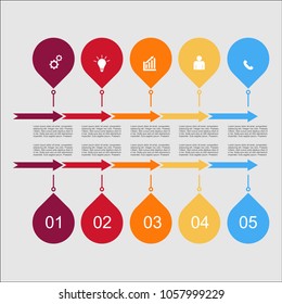 Business infographic.vector infographics timeline design template