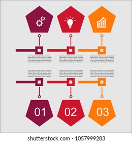Business infographic.vector infographics timeline design template