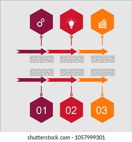 Business infographic.vector infographics timeline design template