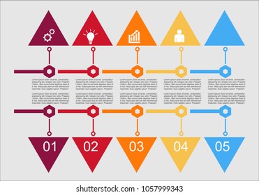 Business infographic.vector infographics timeline design template