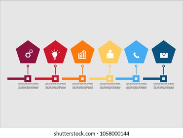 Business infographic.vector infographics timeline design template