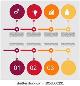 Business infographic.vector infographics timeline design template