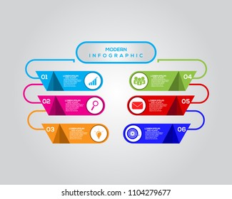 Business infographic.vector infographics timeline design template with 10 options.modern.vector illustration