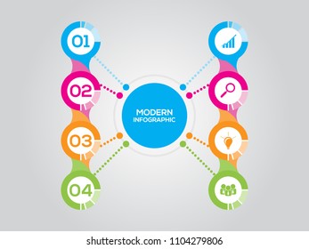 Business infographic.vector infographics timeline design template with 10 options.modern.vector illustration