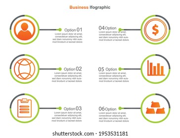 Business Infograpic Design-Vorlage. Vektor-Infografik . perfekt für Marketing, Werbung, Präsentationsdesign usw.
