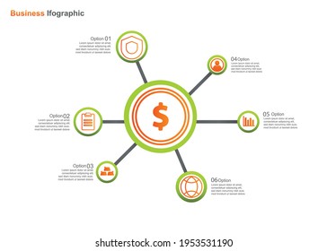 business infograpic design template. vector infographic . perfect for marketing, promotion, presentation design element, etc