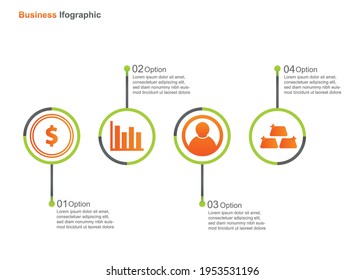 business infograpic design template. vector infographic . perfect for marketing, promotion, presentation design element, etc