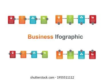 plantilla de diseño de infografía de negocios. infografía vectorial. bueno para marketing, promoción, diseño de presentación 