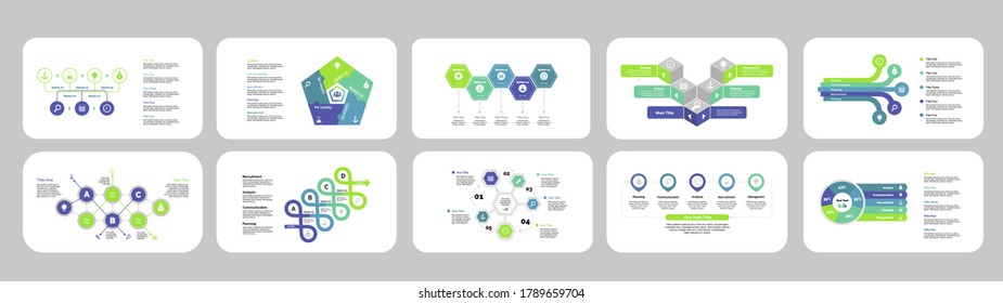 Business inforgraphic design set for management concept. Can be used for business project, annual report, web design. business workflow and flowchart vector infographic elements.