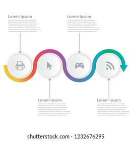 Business information design Vector business template for presentation Creative Ideas for Infographic