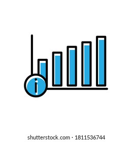 Business information flat icon. Design template vector