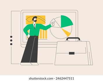 Business information system abstract concept vector illustration. IT infrastructure, business enterprise, transaction processing and automation, eCommerce development, data abstract metaphor.