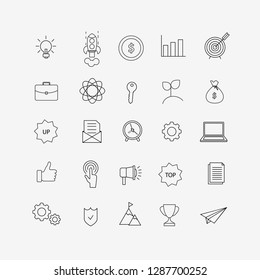 Business, Information Technology, SEO, Start Up Vector Illustration Flat Icons Design