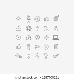 Business, Information Technology, SEO, Start Up Vector Illustration Flat Icons Design