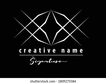 Diseño de logotipos empresariales e iniciales en monocromo