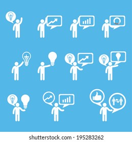 Business innovation concepts icons set