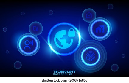 Concepto de tecnología de innovación empresarial. fondo tecnológico. efecto neón. concepto de placa de circuito. Tecnología digital de alta tecnología.