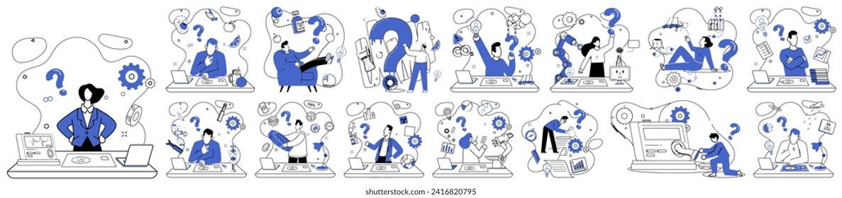 Business innovation vector illustration. Breakthroughs are jewels adorning crown ambitious business endeavors Uniqueness is secret ingredient in recipe success in world business In laboratory