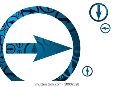 Business inspired background showing direction and purpose