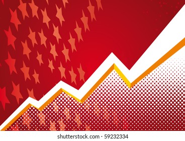 Business inspired financial background