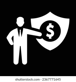 Business Insurance Icon Vector Illustration