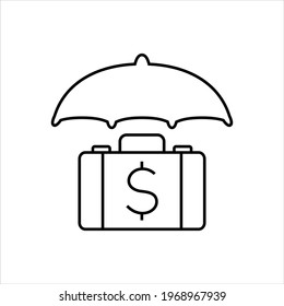 Business insurance vector icon symbol design