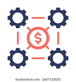 Business Integration Icon Element for Design