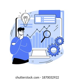 Business Intelligence abstract concept vector illustration. Business data analysis, management tools, intelligence, enterprise strategy development, data-driven decisions making abstract metaphor.