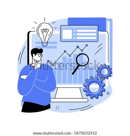 Business Intelligence abstract concept vector illustration. Business data analysis, management tools, intelligence, enterprise strategy development, data-driven decisions making abstract metaphor.