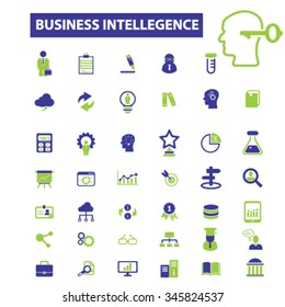 business intelligence, analytics, marketing research, analysis icons, signs vector concept set for infographics, mobile, website, application 