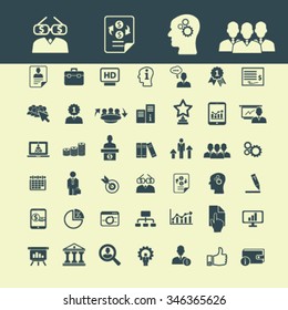 business intelligence, análise, pesquisa de marketing, ícones de análise, sinais vetor conceito definido para infográficos, móvel, site, aplicativo 