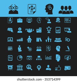 business intelligence, analytics, marketing research, analysis icons, signs vector concept set for infographics, mobile, website, application
