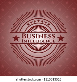 Business Intelligence badge with red background