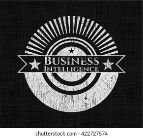 Business Intelligence chalk emblem