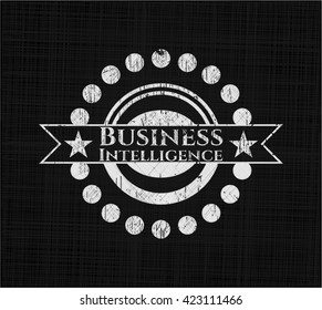 emblema de tiza de Business Intelligence