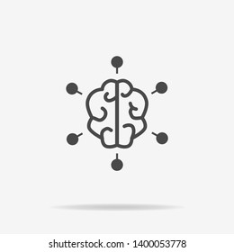 Business intelligence concept. Business intelligence concept flat symbol design. Vector illustration.